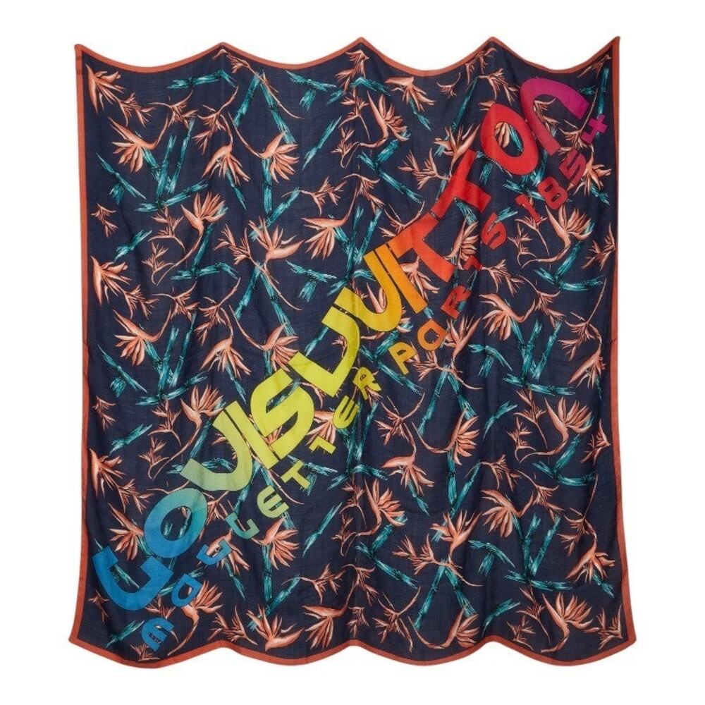 Louis Vuitton Etole Hawaiian Lily Scarf Large Multicolor